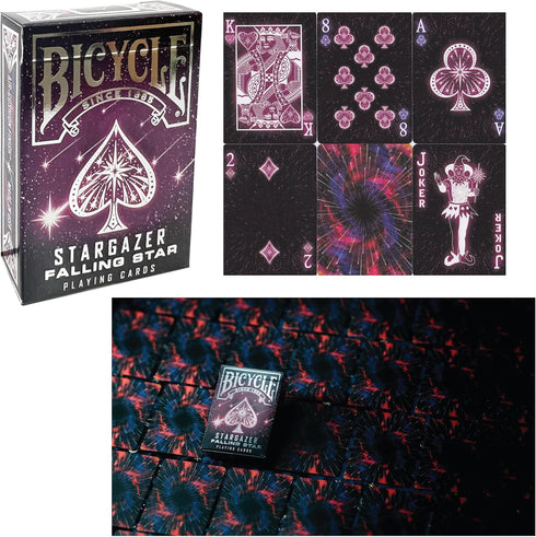 Bicycle Stargazer Collection - 6-Deck Collector's Bundle with New Moon, Observatory, Nebula, Sunspot, Falling Star