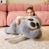 Giant Sloth Stuffed Animal Plush Toy, Jumbo 30" Cute Big Size Fluffy Plushie for Kids' Birthday Gifts