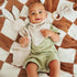 Mikito Set Organic Cotton Newborn Gift Box, Unisex Baby Gift incl. Muslin Lovey Comforter + Bandana Bib + Wooden