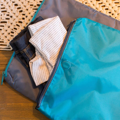 2 Pack, J.L. Childress Wet-to-Go Portable Wet and Dry Bags, Waterproof and Leakproof, Machine-Washable, Reusable