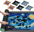 2000 48 31 6 Lwoeo Jigsaw Puzzle Mat Roll Up Pieces, Black x Smooth Top Saver Pad, Large Rubber Puzzel Matt Rollup