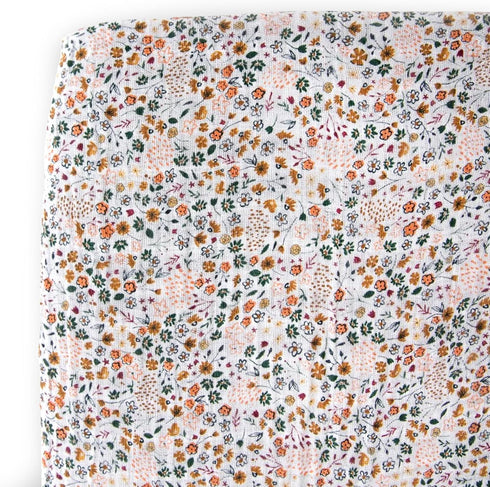 Little Unicorn Premium Crib Sheet | Breathable & Super-Soft Muslin Fabric (Pressed