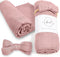 Baby Want Designs Neutral Swaddles - 47x47 Inches, 70% Viscose from Bamboo & 30% Organic Cotton (Dusty Rose)