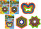 JA-RU Shapes Fidget Toys Flip & Crack - 3 Packs Magic Fidget Rattle Toy for Kids & Toddler, Stress Relief