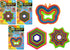 JA-RU Shapes Fidget Toys Flip & Crack - 3 Packs Magic Fidget Rattle Toy for Kids & Toddler, Stress Relief