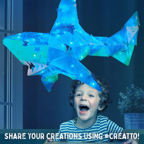 Shimmer Creatto: Shark & Ocean Pals Light-Up Craft Puzzle from Thames & Kosmos