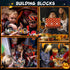 Halloween Haunted House Village Building Set for Kids, Ghost Pumpkin Building Kit for Party Favors, Ages 6+