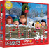 Ceaco - Together Time Collection Holiday Fence 400 Piece Jigsaw Puzzle in Standard, Medium, and Oversized Sizes