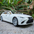 BDTCTK 1/32 Model Car Compatible for Lexus Ls500h, Zinc Alloy Pull Back Toy with Sound and Light, White Gift for Kids
