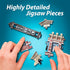 Wrebbit3D 3D 295 Hotel Puzzle | Urbania Collection | Jigsaw Puzzle Pieces | Charming and Unique Streetscape of a Small