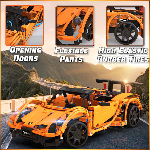 WISEPLAY STEM Kits for Kids Age 8-10 - 421 pcs RC Car Kits to Build, Engineering Toys for Ages 8-12