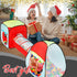 Kiddey Tunnel and Ball Pit Play Tent, 3pc Pop Up Toddler Gym Tunnels with Tents for Kids, Indoor Outdoor Gift