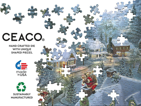 Ceaco - Holiday - Santa's Silent Night - 300 Piece Jigsaw Puzzle for Christmas