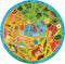 eeBoo Biodiversity 500Pcs Round Jigsaw Puzzle - Sustainable Cardboard, 23'' Diameter, by Kelsey Oseid