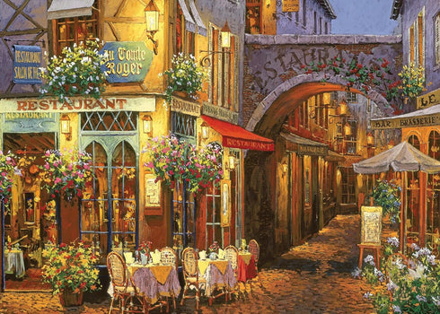 Venice 1000 Piece Puzzle for Adults, Blooming Streets Jigsaw with Flowers Scene