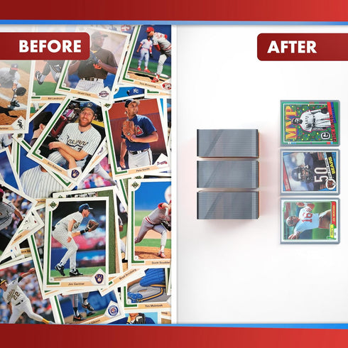35pt Top Loaders for Cards - 25 Count - Premium 3x4 Inch Trading Card Protectors