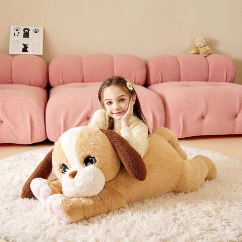 Giant Labrador Dog Stuffed Animal Plush Toy - Large Yellow Labrador Puppy, Jumbo 30" Cute Plushie, Birthday Gift