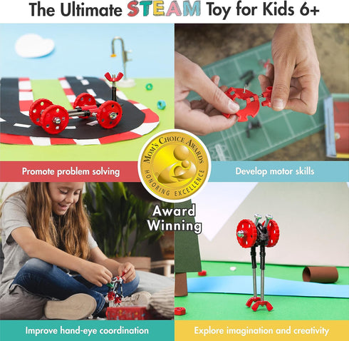 Vehicle Stem Building Toys - Educational Build Your Own Robot Toy for Kids Age 6+ - FormulaBit