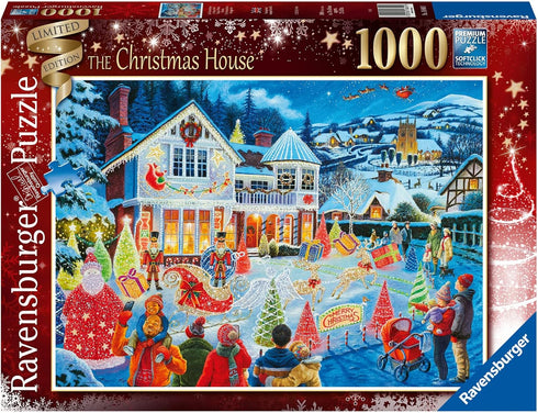 Ravensburger 16849 The Christmas House 1000 Piece Piece Jigsaw Puzzle for Adults – Every Piece is Unique, Softclick Technology Means Pieces Fit Together Perfectly