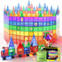 Soyee Magnetic Tiles with 2 Cars, Kids Gifts for 3 Year Old Boys, Educational Toys for Toddlers Age 3-5, Car Train