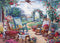 1000 Piece Puzzle for Adults, Cozy Patio Garden Puzzles for Adults 1000