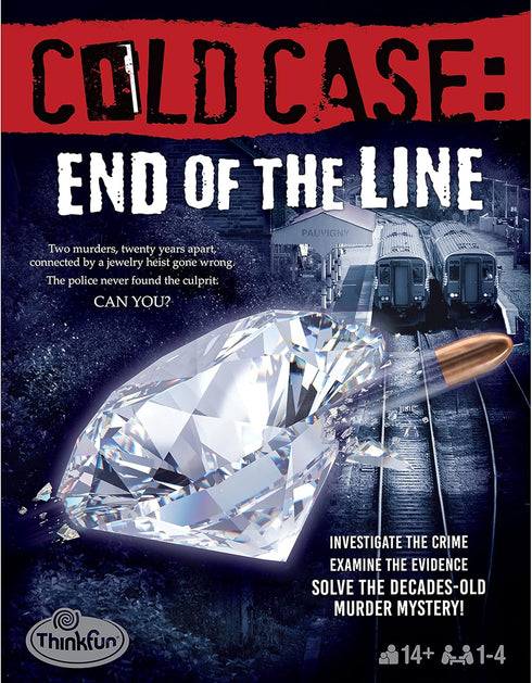 ThinkFun Cold Case: End of The Line - Exciting Murder Mystery Game - Promotes Deductive Reasoning & Critical Thinking