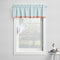 Bacati Paisley Sophia Aqua/Coral Rod Pocket Window Valance