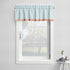 Bacati Paisley Sophia Aqua/Coral Rod Pocket Window Valance