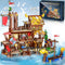 Viking Pirate Ship House Building Block | Medieval Village Set with Dragon Head Ship (1039 Pcs)