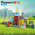 Picasso Toys Magnetic Action Figures, 4 Piece City Builder Character for Magnet Building Block Tiles Expansion Pack