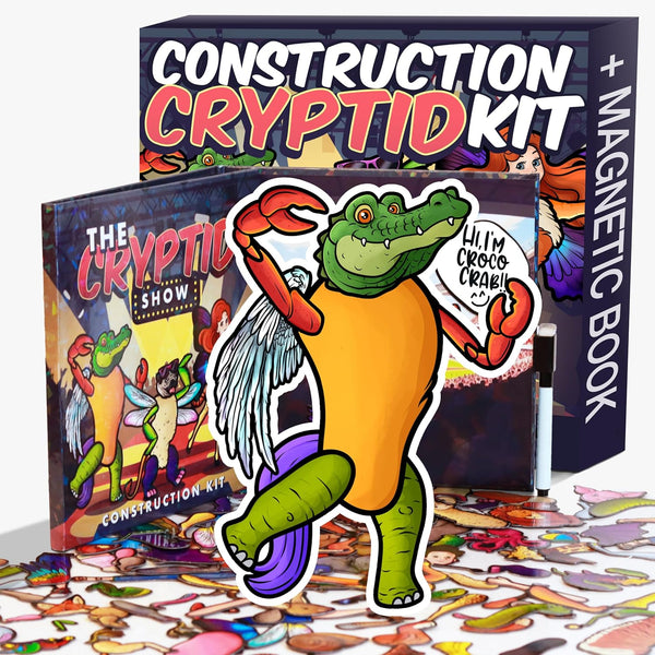 BLASTFORCRAFTS Cryptid Construction Kit Magnets Build a Monster Set with 309,000+ Combos, Magnetic