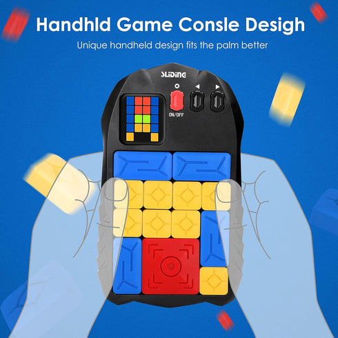 500+ Super Slide Puzzle Games Challenges Electronic Brain Teaser Toy, Portable STEM Slide Puzzles, Fun Travel Games