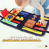 Busy Activity Board, Educational Travel Sensory Board for Planes or Cars with 15 Actions