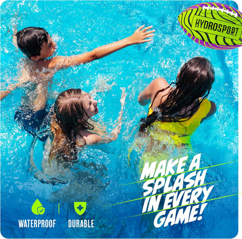 Water Football for Pool, Beach, and Lake, Waterproof Sports Toy for Kids Ages 8-12 for Family Games