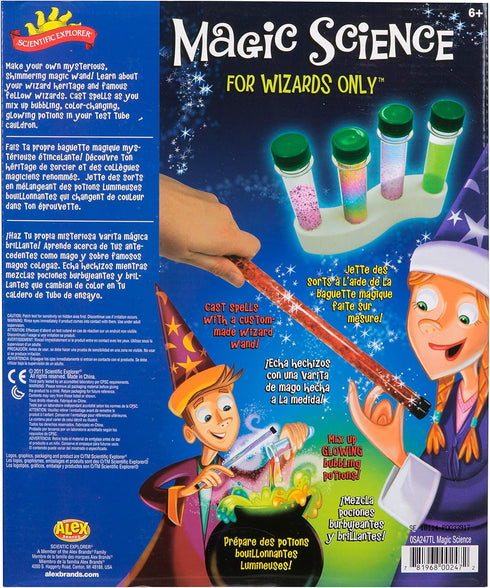 ALEX Toys Explorer Magic Science for Wizards Only Kids Science Kit, For Ages 6 and Up, Imagination and Creativity