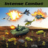 Playset, 12 4 3 3 4 5 6 Military Tank Toy Army Tank Toys with Pcs Army Men, Military Vehicles, Pull Back Fighter Jets