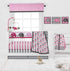 Bacati - Elephants Pink/Grey Mini Changing Pad Cover