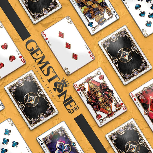 Gemstone Deck (2-Pack), 100% Set 54 2 Premium Waterproof Playing Cards Plastic Water Proof for Pool Beach Hot Tub