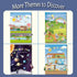 Magnetic Portable Playboard Doll House Family Magnets for Toddler Kids, Perfect Preschool Learning Travel Toy (65 Pcs)