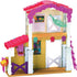 Winner's Stable Camp Clover Barn Playset by Just Play, 33-Pieces, Extending Barn with Horse Figure and Doll, Ages 3 Up