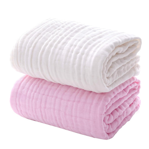 Skin,2Pack MUKIN Baby Bath Towels, Super Soft Cotton Receiving Blanket for Baby's Delicate Swaddle Blanket for Newborns