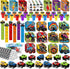 BenLouis 192Pcs Monster Truck Party Favors Truck Car Birthday Stampers Stickers School