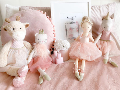 MON AMI Jolie The Unicorn Ballerina Doll: 21” Plush Stuffed Animal, Great for Kids' Room Décor and Gifts