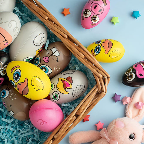 12 JOYIN PCS Easter Egg Squishy Toy for Easter Eggs Hunt Animal Themed with Characters, Slow Rising Stress Relief Soft