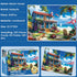 300 300 20.5*15 inch Pieces Puzzle for Adults | Beach House Puzzle | Recycled Cardboard Large Piece Jigsaw Puzzles
