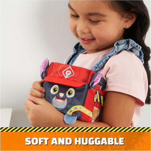 Rubble & Crew Stuffed Animals - Charger, 4-Inch Cube-Shaped Plush Toy for Kids Ages 3 and Up