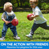SYNCFUN Mini Basketball Set - 5" with 6 PCS Small Basketball and Pump for Indoor and Outdoor Games