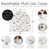 Sweet Jojo Designs Red and Blue Construction Truck Boy Infant Baby Car Seat Cover Nursing Breastfeeding Shopping Cart