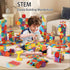 CZOALX 234Pcs 3-5 4-8, Set Electric Montessori Building Blocks for Toddlers Motorized Gear Construction Toy with Power