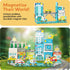 Set 8 3 PTQ14 PicassoTiles Metro City Hospital Magnetic Tile Building with Vehicles and Figures Educational Magnet